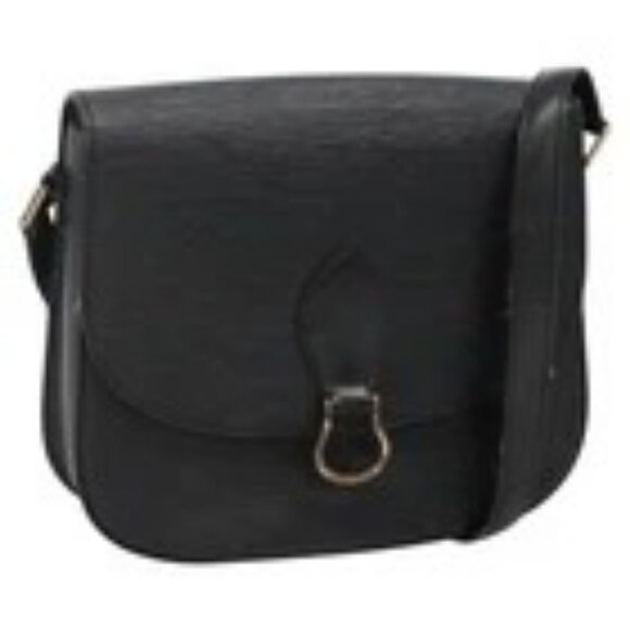 LOUIS VUITTON Epi Saint Cloud GM Shoulder Bag Black Noir M52192 LV Auth BA4617 - Picture 1 of 16